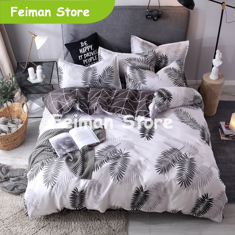 Модные постельные принадлежности наборы постельного белья простое стильное