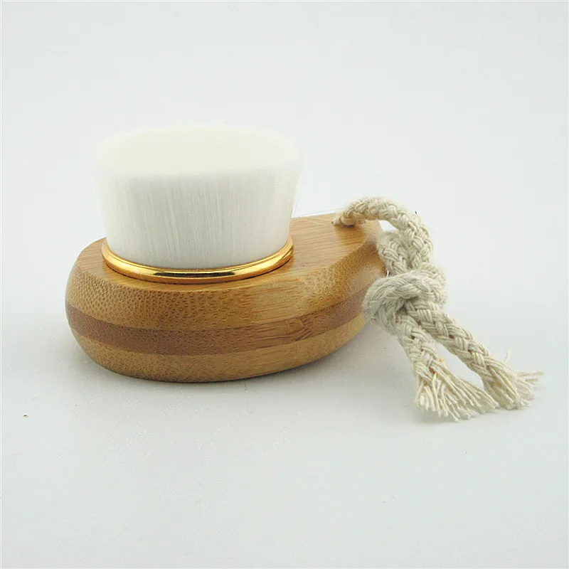 2021 модная бамбуковая кисть для лица с ручкой Кисть макияжа мытья массажная