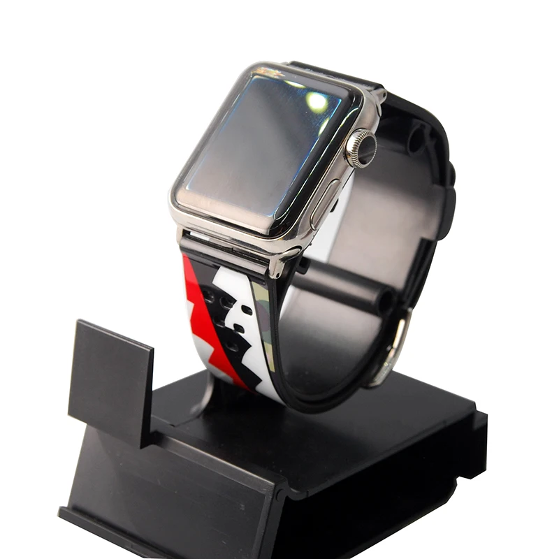 Модный ремешок для часов из смолы с принтом Apple Watch 40 мм 44 38 42 браслет Микки Маусом