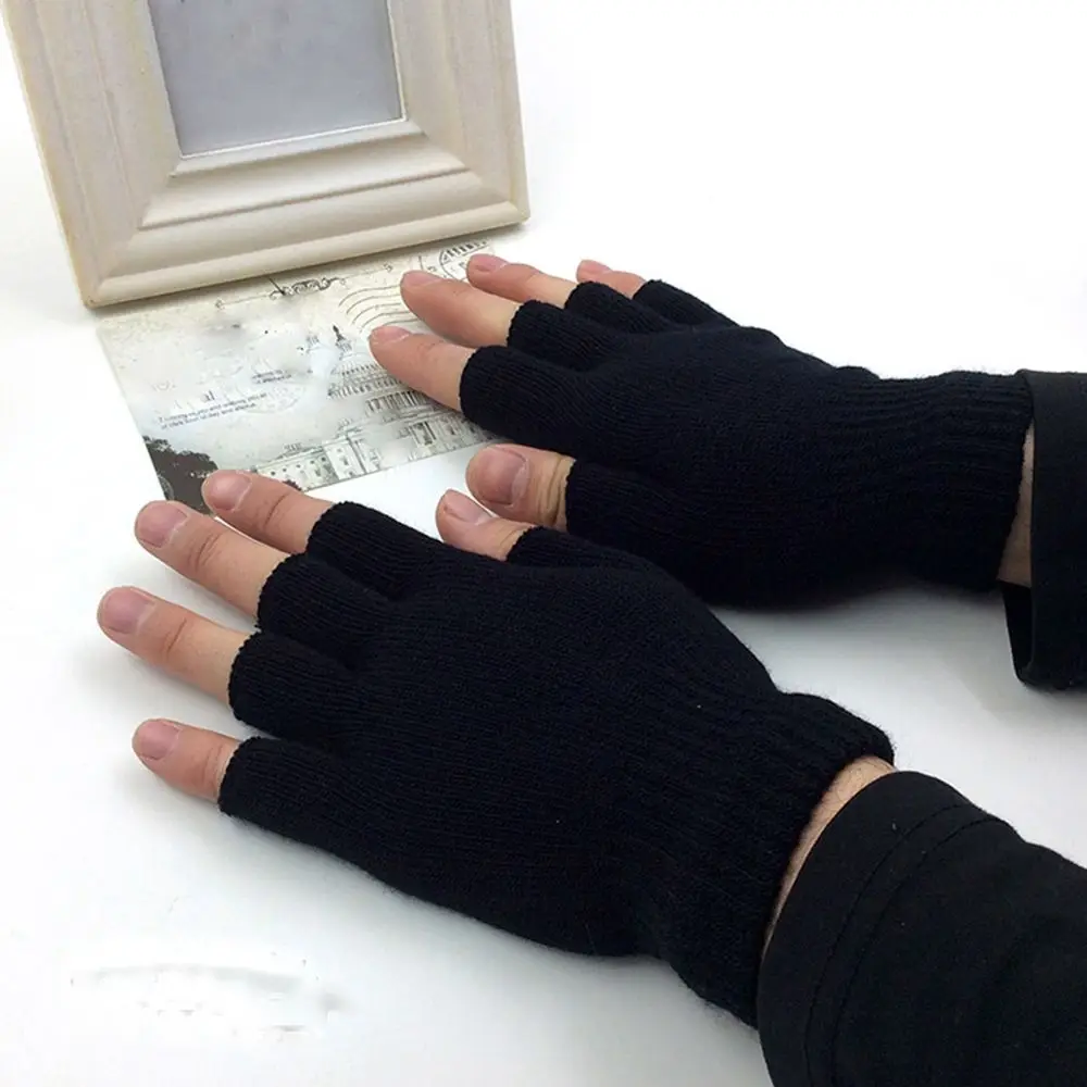Мужские/женские теплые эластичные перчатки без пальцев | Спорт и развлечения