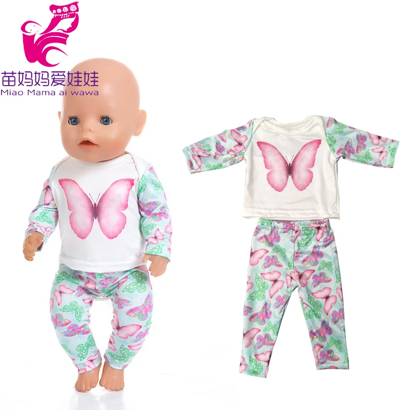 

Doll Clothes for 18 Inch Doll Vest Jacket Shirt and Pants for 18" 43cm Baby New Born Doll Toys Accessory Baby Girl Gifts