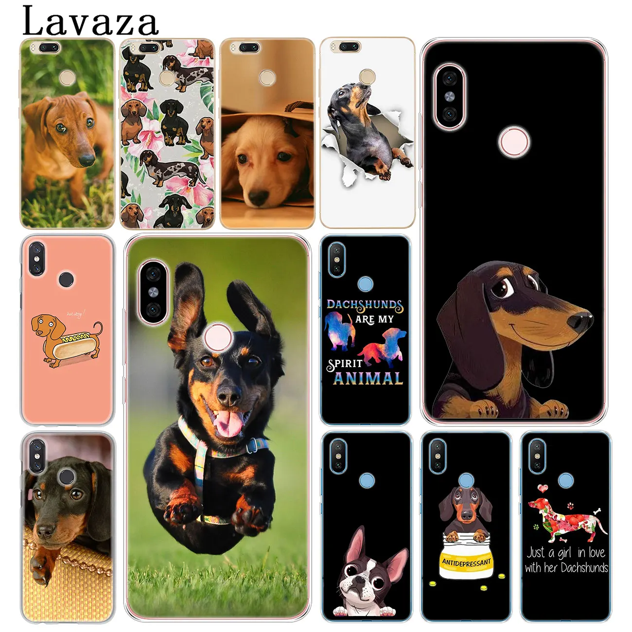 Милый чехол для телефона Lavaza Dachshund dog Xiaomi Redmi K30 K20 8A 7A 5A 6A Note 8 8T 7 5 6 Pro|Бамперы| |