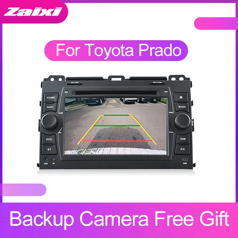ZaiXi 2 DIN Android Сенсорный экран для Toyota Prado 2006 ~ 2010 автомобильный мультимедийный плеер
