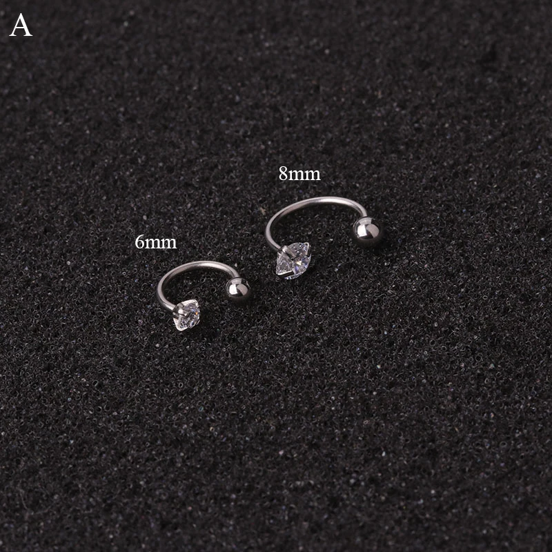 Из нержавеющей стали серьги гвоздики для ушей винт носа из пирсинг ювелирные