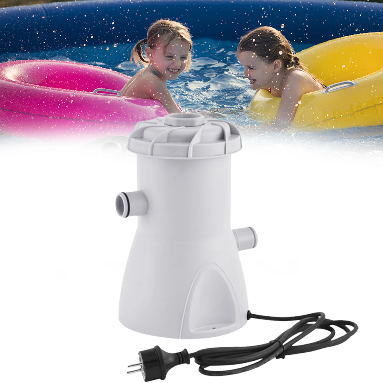 

16PCS Filter Pump 530 Gallons 30W Large Medium Size Filter Pump Pool Aquarium Filter Pump Equipment For Swimming Pool Daily Care