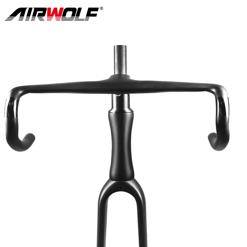 Продажа T1100 Toray полностью углеродное волокно гравий велосипедная Рама 700 * 40c сквозная ось 142*12 мм включая руль Frok Cyclocross рамы дорожного велосипеда