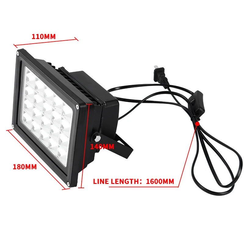 AC90V-240V 200W 395nm УФ светодиодная Смола быстроотверждаемый свет 160*120 мм облучение для