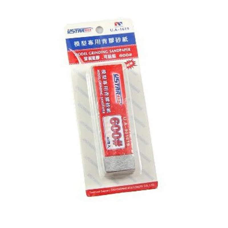 U-STAR UA-1619 #600 Mini Self-Adhesive Abrasive Paper Kit 20mm*75mm 40 Sheets Model Grinding Sandpaper | Инструменты