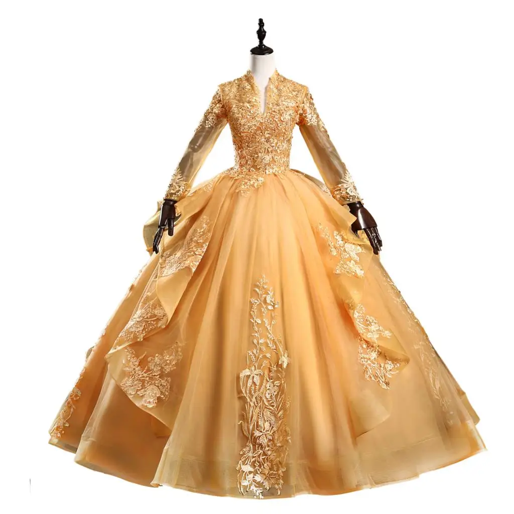 Роскошное бальное платье с кристаллами платья для Quinceanera милое длинное милой