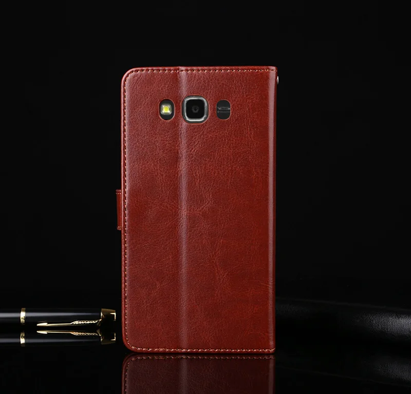 Роскошный чехол из искусственной кожи с откидной крышкой для Samsung A8 Plus 2018 A3 A5 A7 J1 J3