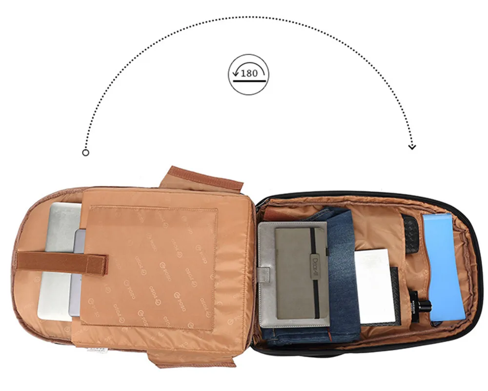 

POSO Backpack 17 Inch Laptop Backpack Large Capacity Backpack Outdoor Waterproof Fashion Travel Business Anti-theft Backpack