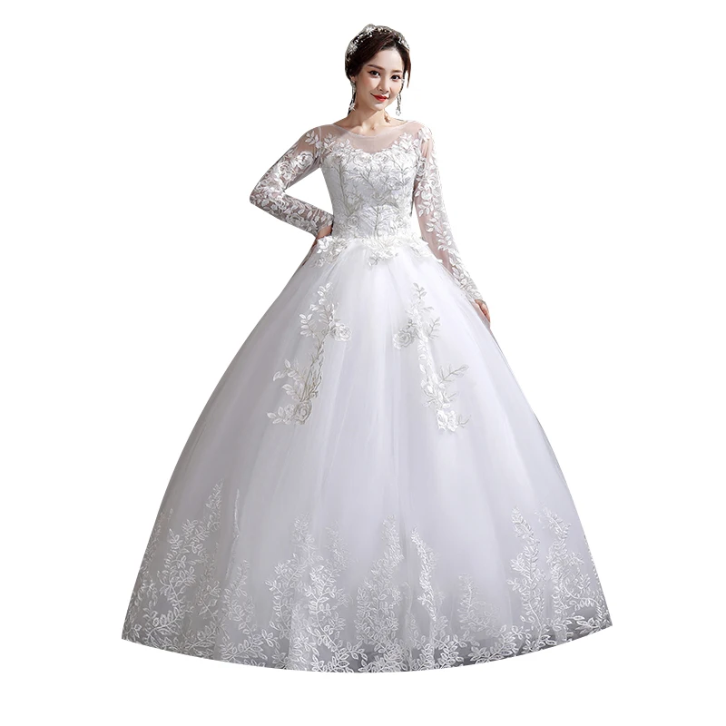 Wedding Dress 2022 New Birde Long Sleeve Ball Gown Luxury Lace Wedding Dresses Vestido De Noiva Robe De Mariee Plus Size 5 Wedding Dress 2022 New Birde Long Sleeve Ball Gown Luxury Lace Wedding Dresses Vestido De Noiva Robe De Mariee Plus Size 5