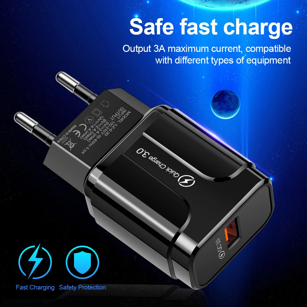 OLAF Quick Charge 3 0 Usb зарядное устройство QC настенный мобильный телефон для iPhone X Xiaomi Mi 9