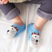 toddler baby knitted leopard floor socks shoes with rubber soles infant anti slip indoor socks newborn spring summer autumn 0 3t