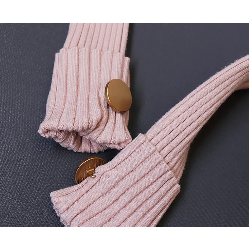 

Werynica Women Sweaters 2019 autumn winter Tops v neck Women basic korean fashion style pullover high quality Knitted Sweater