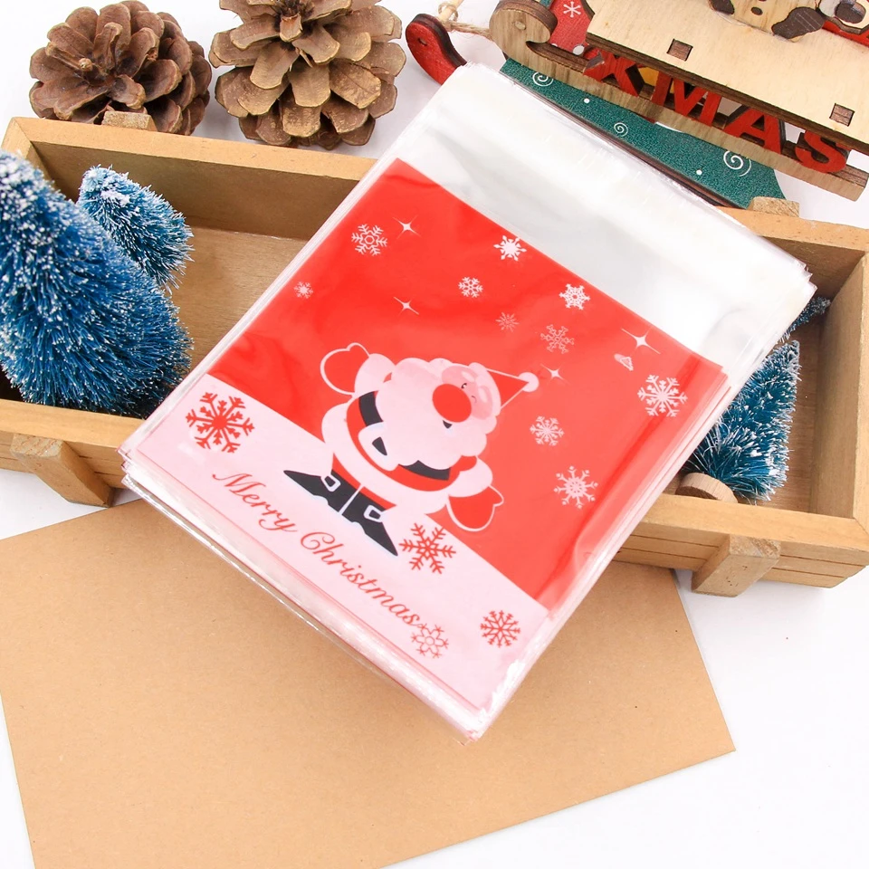 20p Red Santa Claus 1 набор оленей и Санта-Клауса, рождественские подарочные коробки для конфет, упаковочные коробки для гостей, Подарочная сумка для рождественской вечеринки, Подарочный декор для детей - Цвет: 20p Red Santa Claus