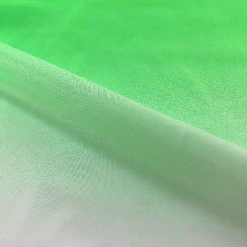 1*1 2 м тень чифон материал тона 100D шифон градиентная ткань плавное вечернее платье