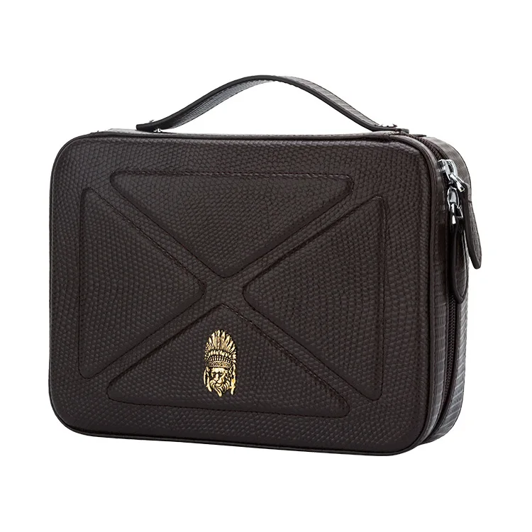 Кожаный чехол для табачной трубы 4 аутентичный полный класс Lizard шаблон