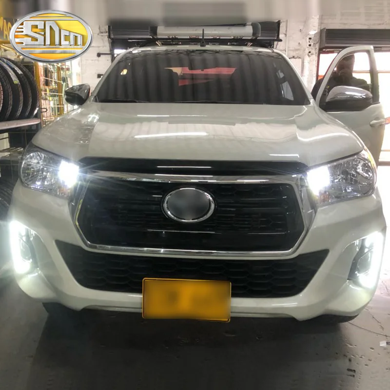 Дневные ходовые огни SNCN для Toyota Hilux Revo Rocco 2018 2019 2020 2 светодиодный т. | Автомобили и