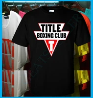 new title boxing club logo t shirt s 2xl sporting goods equipment apparel