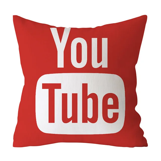 2019 Модный чехол для подушки с принтом Youtube декоративный дивана и автомобиля