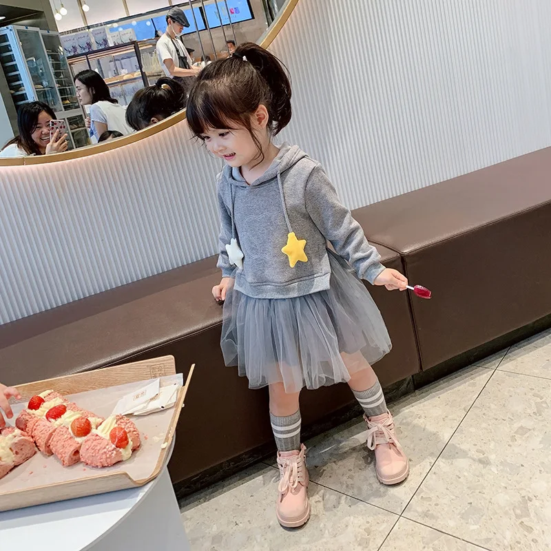 

Детская футболка, платье в стиле пэчворк, платье для девочек с длинным рукавом, модные детские платья для девочек, одежда на весну и осень, де...