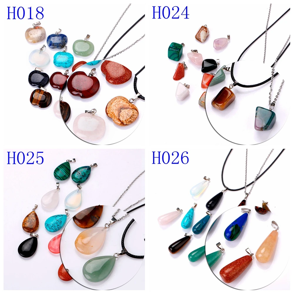 Yumten необычный драгоценный камень шармы подвеска любовь ожерелье Нефритовый