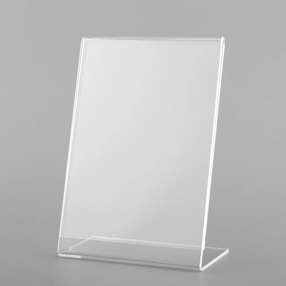 

College Home L-Shaped A4/A5/A6 Acrylic Stands Leaflet Holder DISPLAY STAND Display Transparent Menu Poster Holders