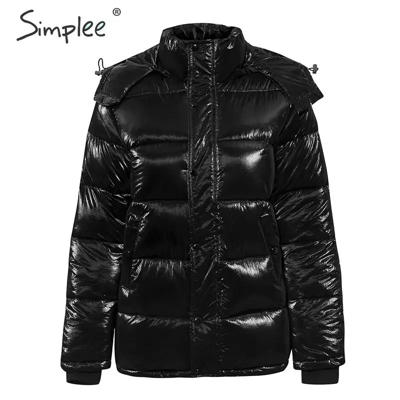 Simplee модные негабаритные женские парки на молнии с пуговицами осенне-зимние