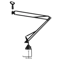 universal adjustable desktop clamp microphone suspension boom scissor arm mount stand holder