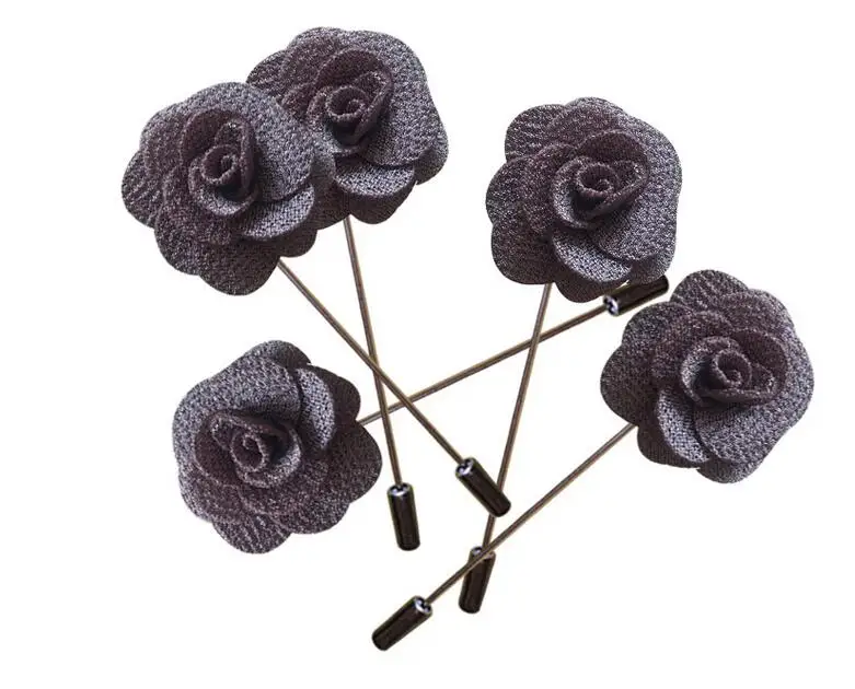 100 шт. серые бутоньерки ручной работы для гостей | Дом и сад