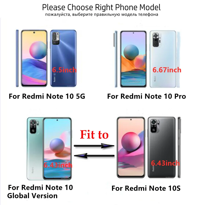 

Ultra Thin Transparent Hard Case for Xiaomi Redmi Note 10S Frameless Cover Hard Plastic Case For Redmi Note 10 Pro