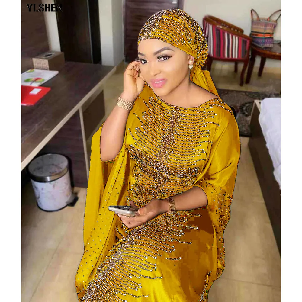 Платья в африканском стиле для женщин 6 цветов большие размеры Дашики бисер