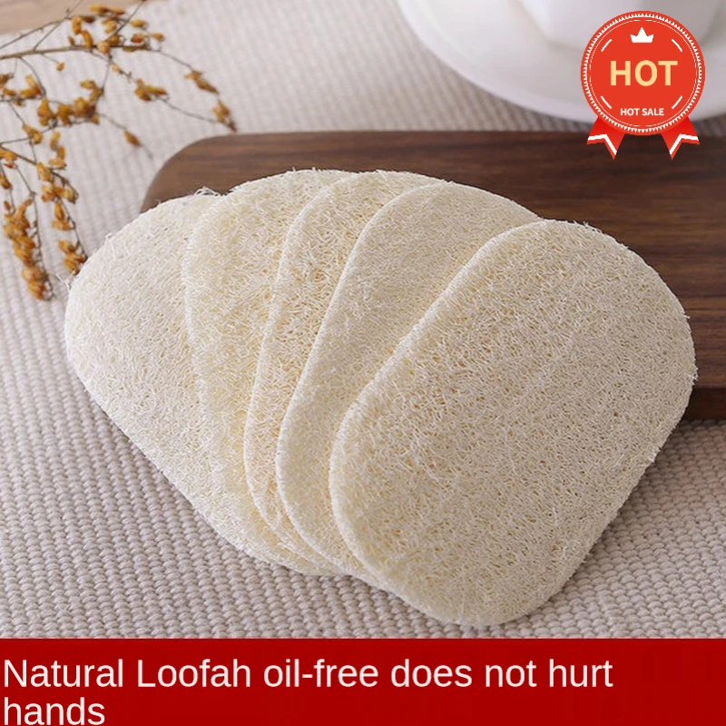 

3PCS Natural Anti-oil Kitchen Loofah Sponge Scrubber Dish Bowl Cleaning Brush Kitchen Towel Cleaning Cloth Microfiber Cloth