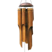 bamboo wind chimes big bell tube coconut wood handmade indoor and outdoor wall hanging wind chime christmas decorations gifts