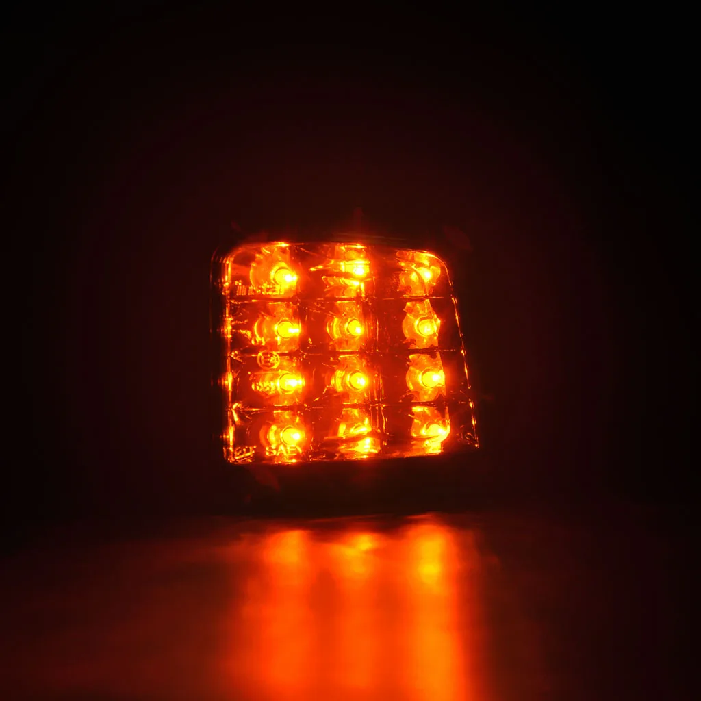 2 шт. без ошибок Светодиодный Боковой габаритный фонарь на передний бампер желтый