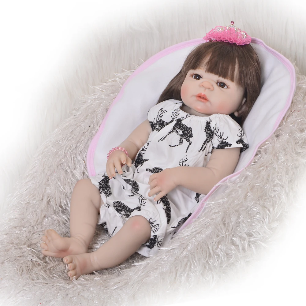 Силиконовая виниловая Кукла Реборн детские игрушки для новорожденных девочек