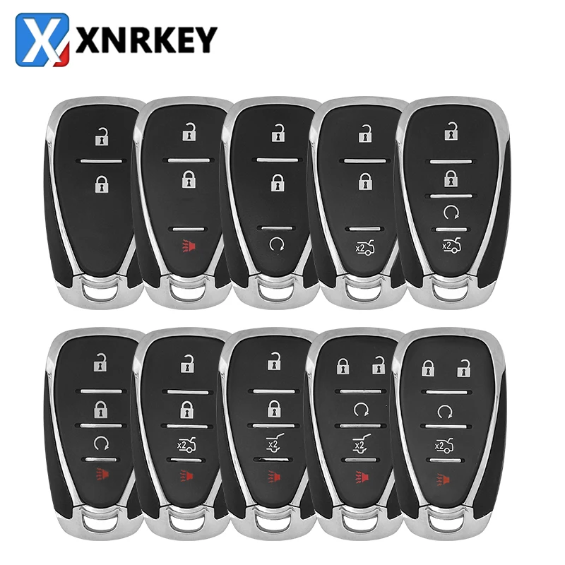 XNRKEY 2/3/4/5B Car Remote Key Shell for Chevrolet Camaro Equinox Cruze Malibu Spark 2016+ Replace Keyless Card Key Case Cover
