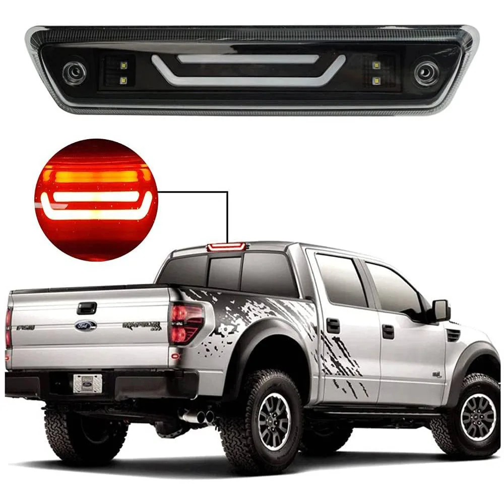 

LED 3rd Third Brake Light Backup Signal Light Smoke Reversing Cargo Stop Rear Lights Car Accessories For Ford F-150 2009-2014