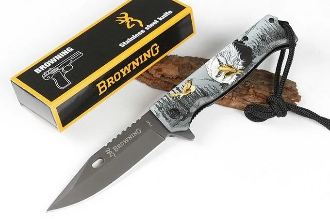 Новый Browning быстрооткрывающийся Складной нож 440C со стальной ручкой Охотничий