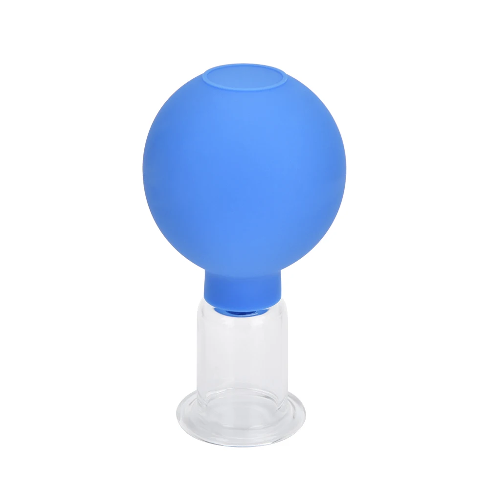 4 шт. Набор вакуумных чашек для китайская терапия резиновая головка стекло