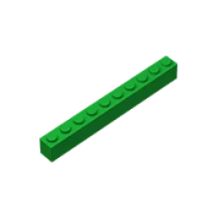 BuildMOC совместимые сборы частицы 6111 кирпич 1x10 для строительных блоков детали