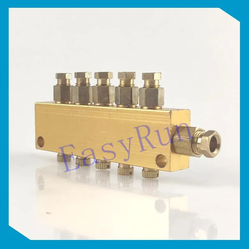 Подробная информация о латунном 5-ходовом регулируемом смазочном масляном