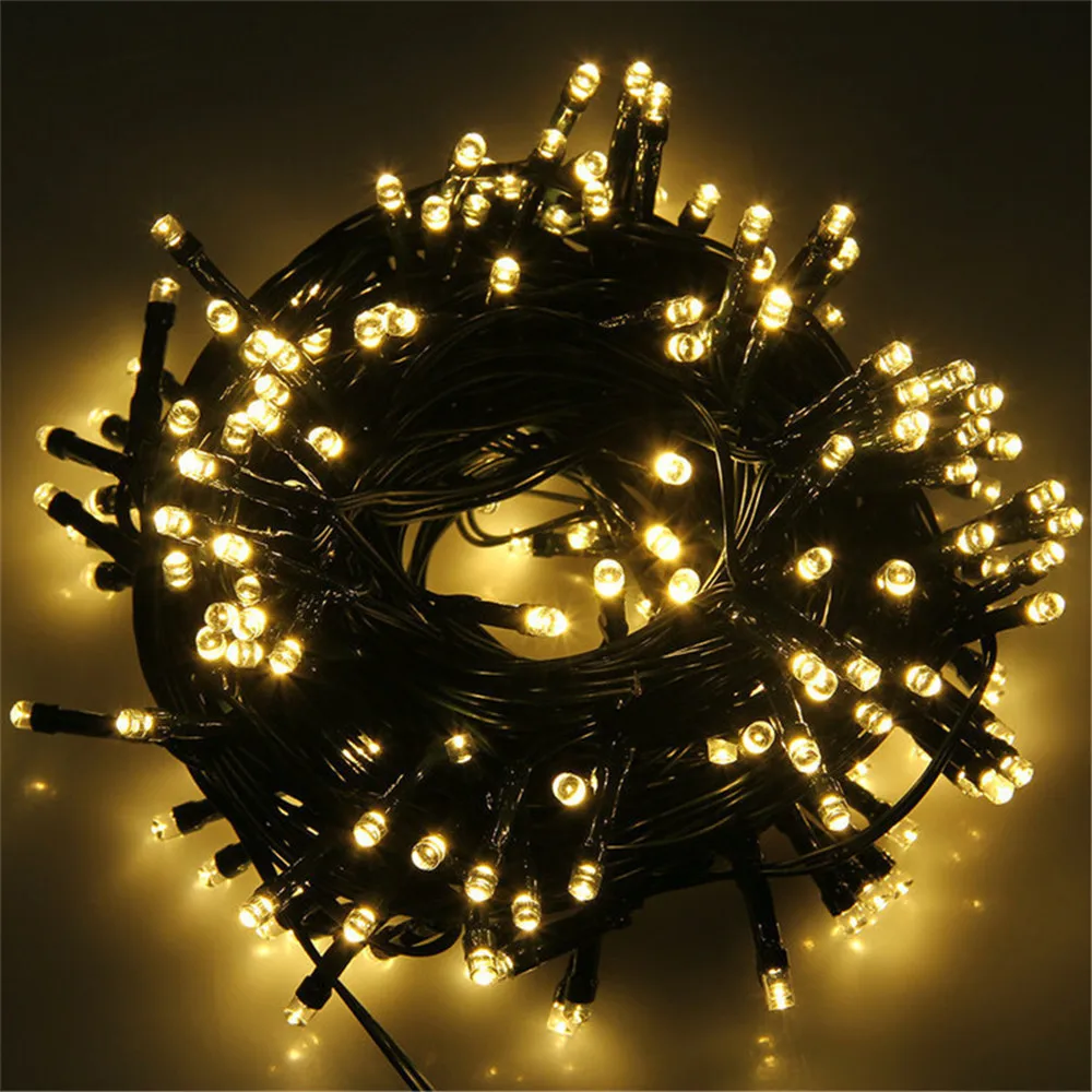 

DC24V Christmas String Lights 8 Modes Outdoor Garden Fairy Garland Christmas Tree Wedding Party Twinkle Light