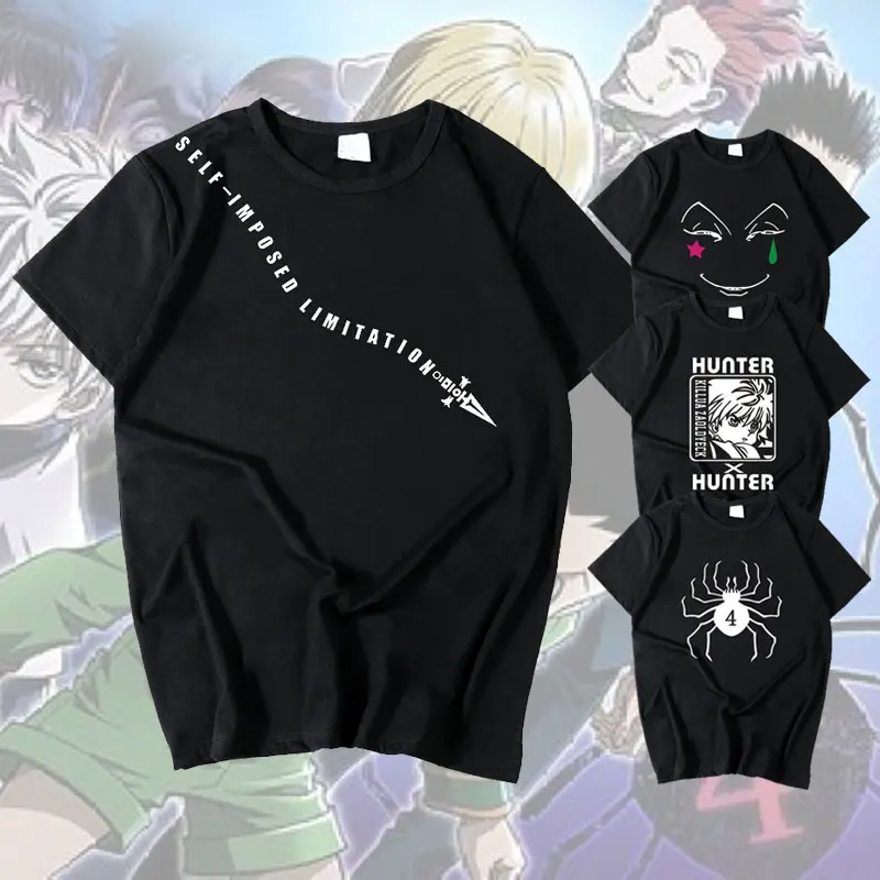 Новинка футболка Hunter X летняя мужская Killua Zoldyck для косплея хлопковая свободная