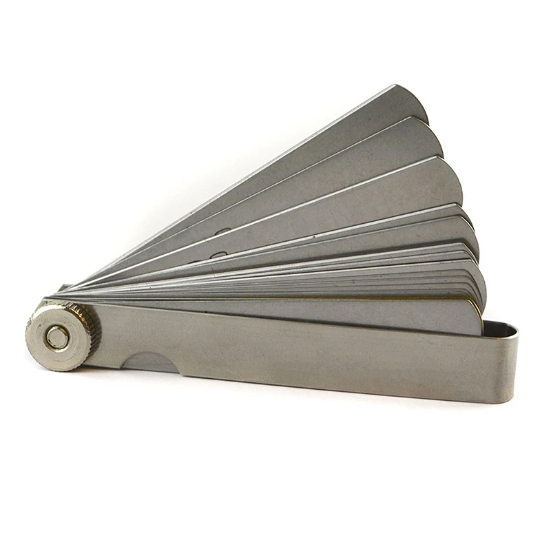 

32 Blades Metric Feeler Measuring Tools Multiple Sizes Gauge Dual Reading Thickness Gage Set Measuring Range 0.04mm - 0.88mm