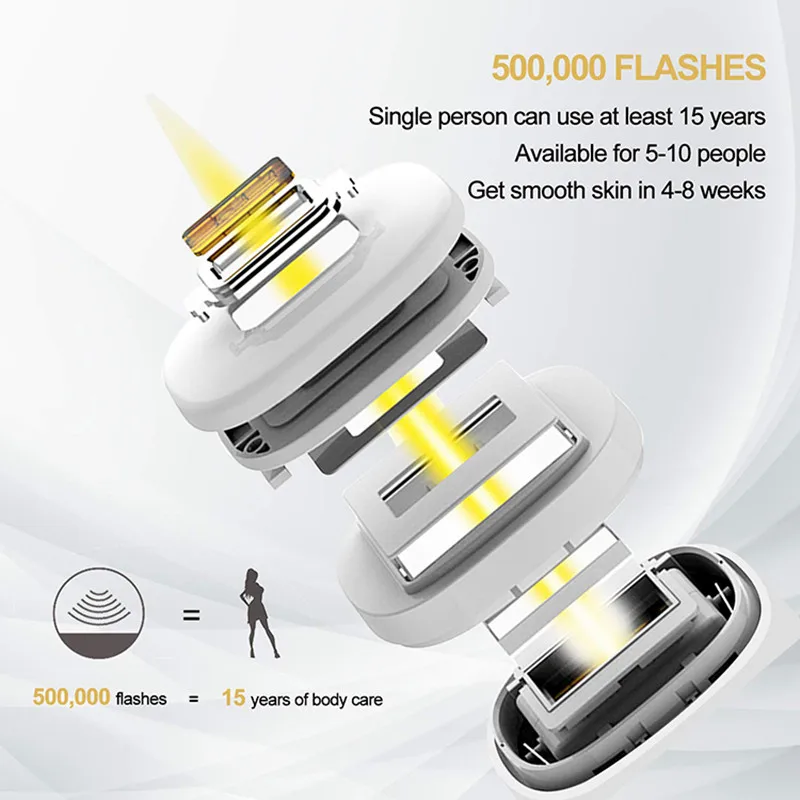 Лазерный депилятор IPL эпилятор для перманентного удаления волос с помощью 500000