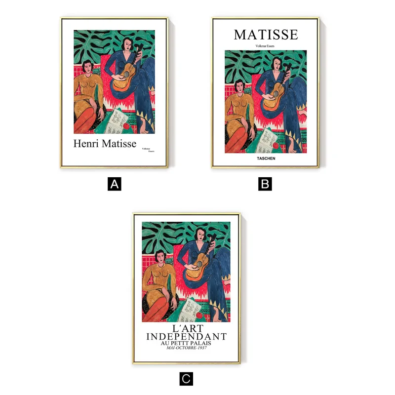 Анри Матисс Taschen Vogue плакаты и принты настенная живопись холст гитара девушка