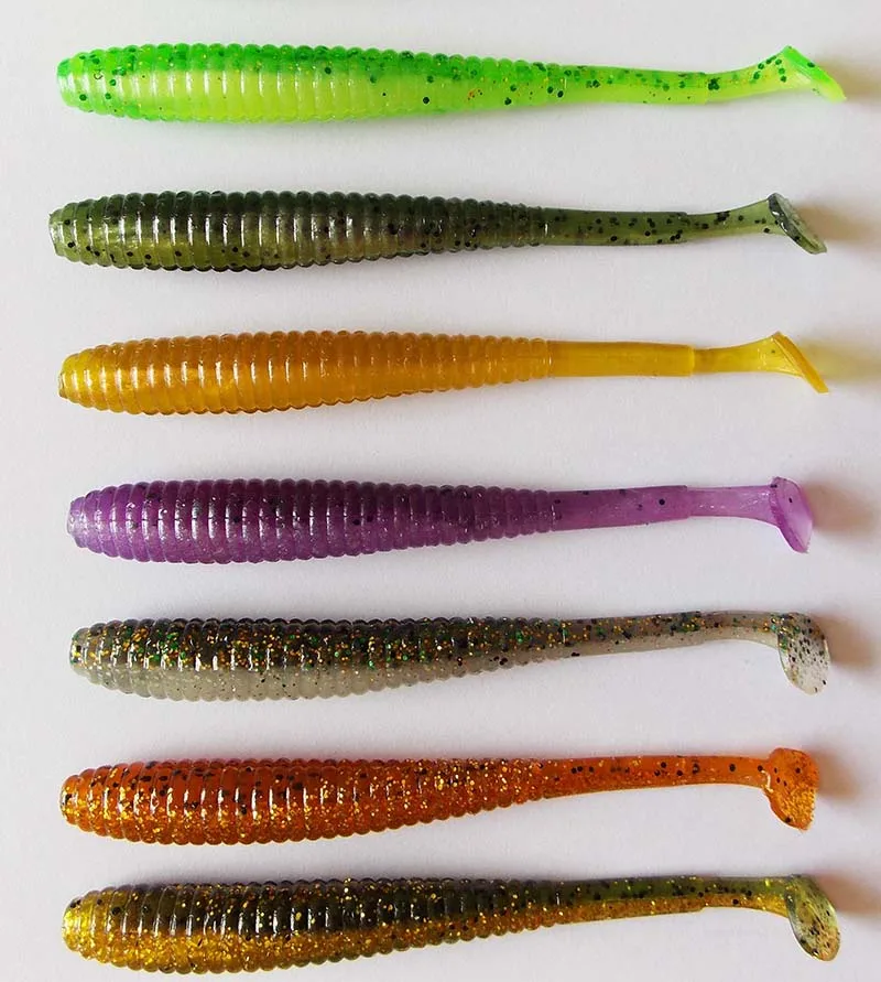 KESFISHING Мягкие Приманки Пластмассовые I Shad Tail 6шт 12см 7.2г Рыболовные приманки Leurre