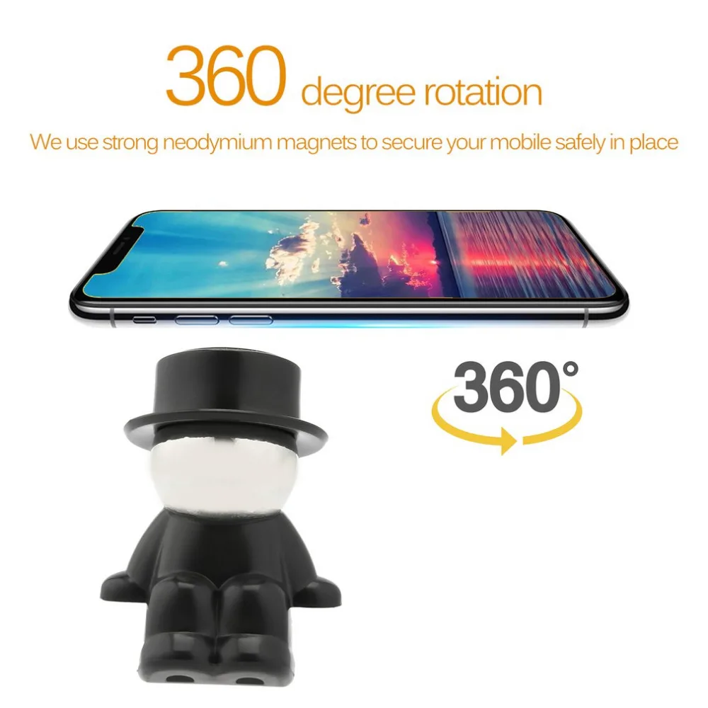 Магнитный держатель для телефона вращающаяся Кепка с изображением злодея |